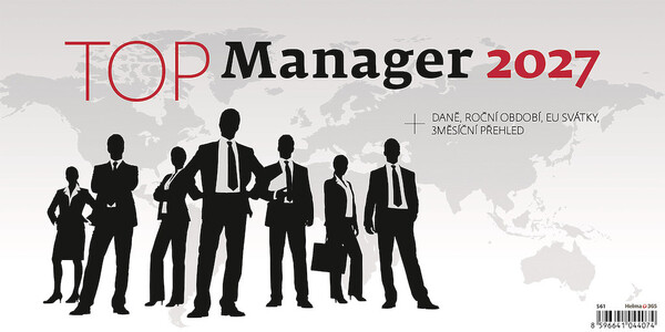 Plánovací stolní kalendář Top Manager 32 × 16 cm