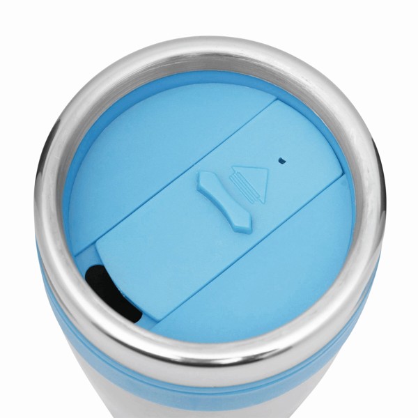 Isolierbecher Lungo - Blau / Silber