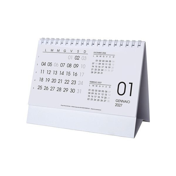Calendario 2027 Da Tavolo Mensile, 13 Fogli
