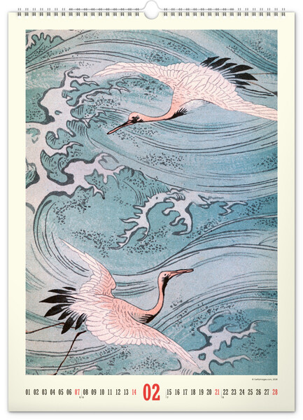 Notique Nástěnný Kalendář Vintage Plakáty – Japonské Umění 2027, 33 x 46 cm