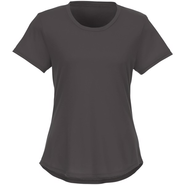 Camiseta de manga corta de material reciclado GRS para mujer "Jade" - Gris tormenta / M