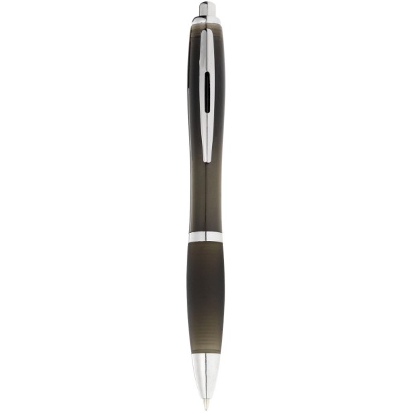 Nash ballpoint pen coloured barrel and black grip (black ink) - Solid Black