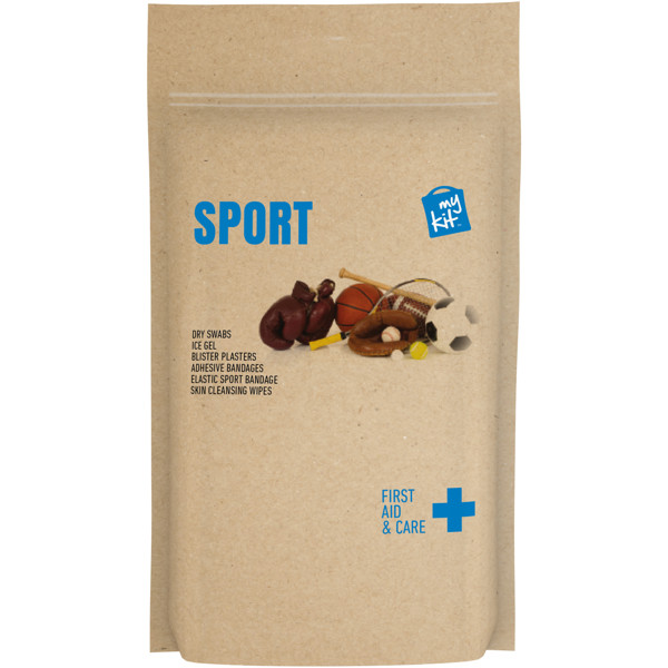 MyKit Sport First Aid Kit with paper pouch - Kraft Brown