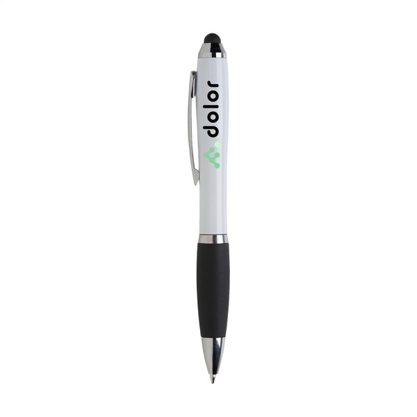 Athos Colour Touch stylus pen - White / blue ink
