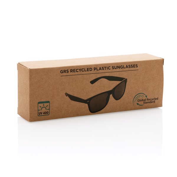 Lunettes de soleil en PC plastique recyclé GRS - Noir