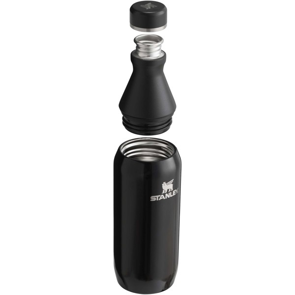 Stanley 350 ml All Day Slim Flasche - schwarz glänzend