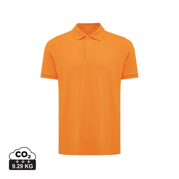 Iqoniq Yosemite recycled cotton pique polo - Orange / L