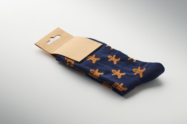 Paire de chaussettes de Noël L Soc Large - Bleu