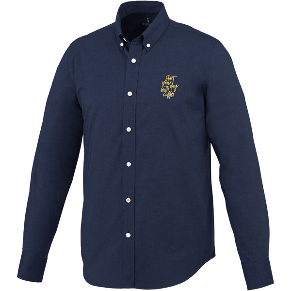 Camicia oxford Vaillant a manica lunga da uomo - Navy / XXL