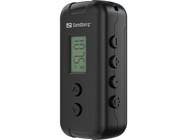 Sandberg pocket FM radio, AAA battery powered, display