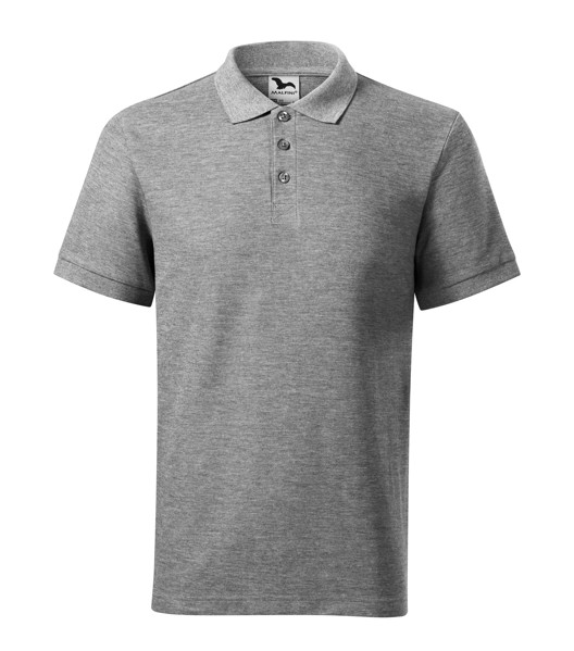 Polokošile Pánská Malfini® Cotton Heavy - Tmavě Šedý Melír / L