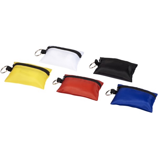 Valdemar 16-piece first aid keyring pouch - White