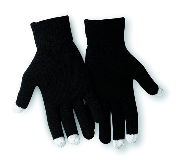 Guanti touchscreen Tacto - Nero