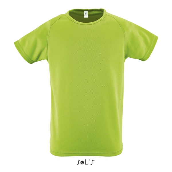 Sol's Sporty Kids' - Raglan-Sleeved T-Shirt - Apple Green / 10A