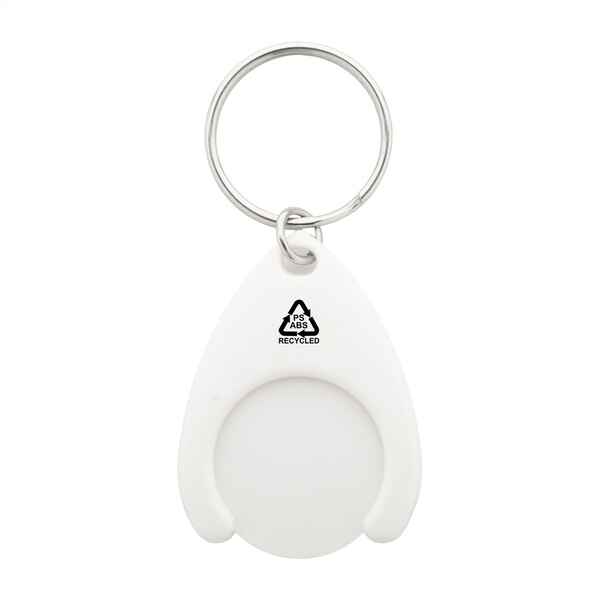 Rabs Trolley Coin Keyring Neppy - White