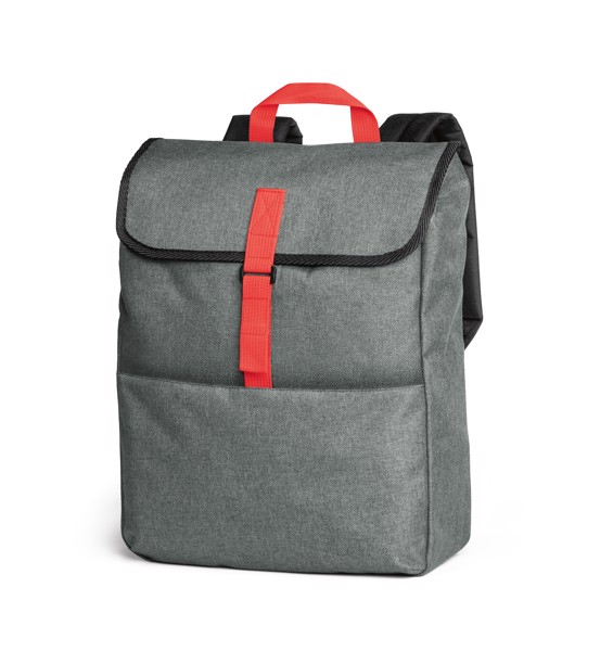 VIENA. Mochila para portátil até 15'6" em 600D - Vermelho