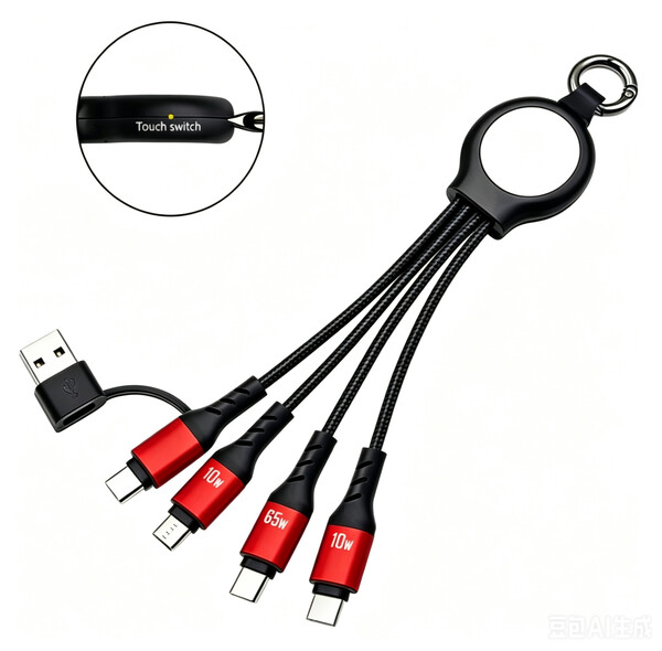 Fast charging data cable 6in1 UC074 - RED
