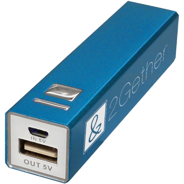 powerbank, power bank, opladen, oplader, laden - Bleu / 2600mAh