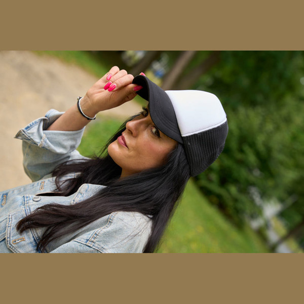 5-panel Trucker Cap Egmond - Black