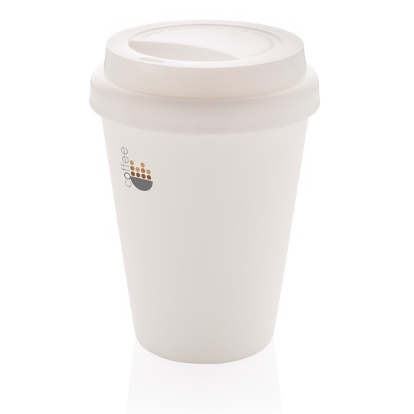 Skodelica za kavo Xd Collection, dvojna stena, 300 ml - Bela
