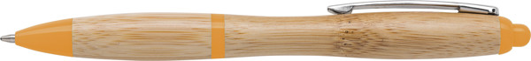 Esferográfica de bambu Hetty - cor-de-laranja