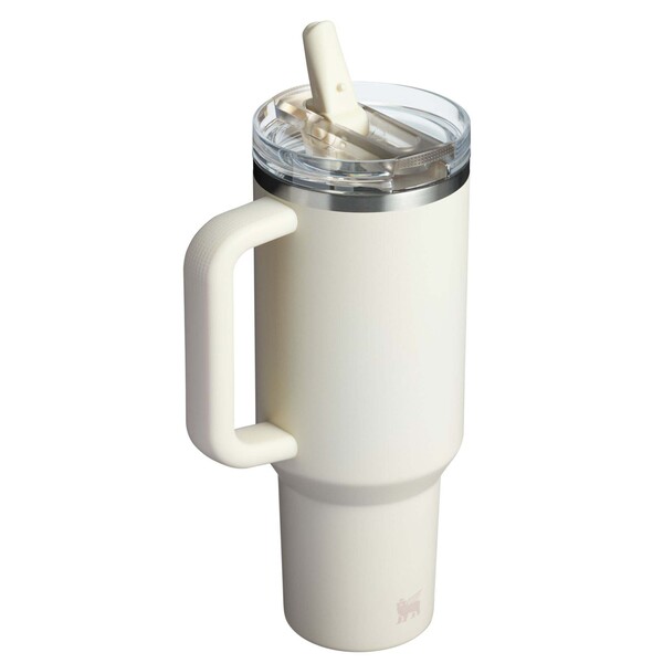 Stanley Quencher® ProTour 1180 ml recycled stainless steel insulated flip straw tumbler - Cream