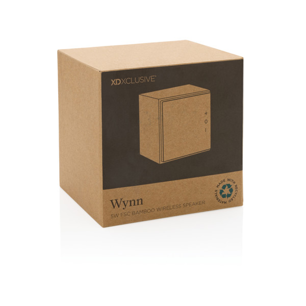 Wynn 5W bamboo wireless speaker