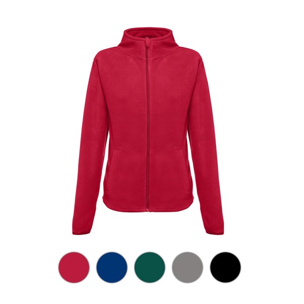 THC HELSINKI WOMEN. Casaco polar cintado para senhora em poliéster - Vermelho / M