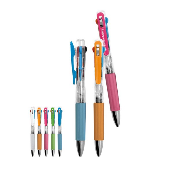 STYLO BILLE 3 COULEURS - Translucide