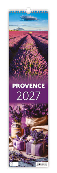 Nástěnný kalendář Provence vázanka 12 x 48 cm