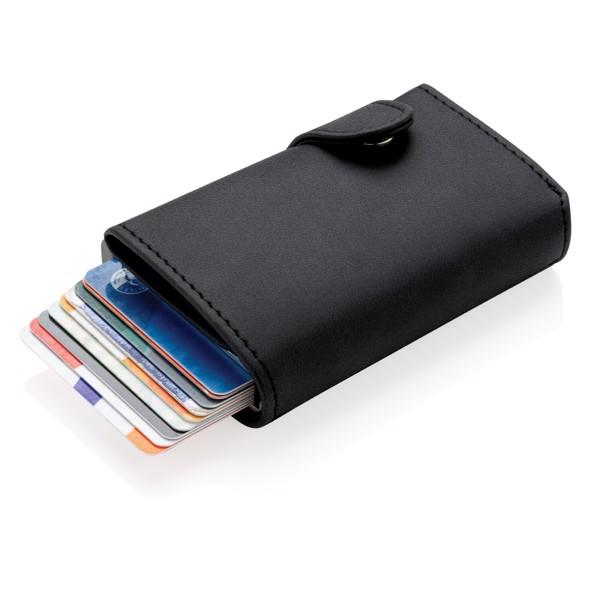 Standardni aluminijski RFID držač kartica s PU novčanikom