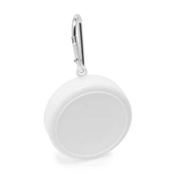 Vaso plegable personalizado con tapa y mosquetón 220 ml