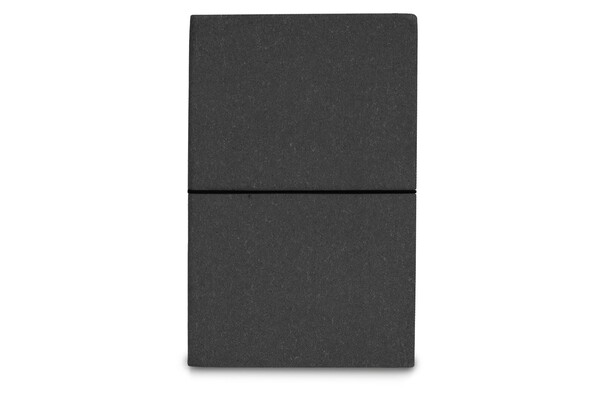 Carnet, couverture en cuir recyclé A5 - Gris foncé