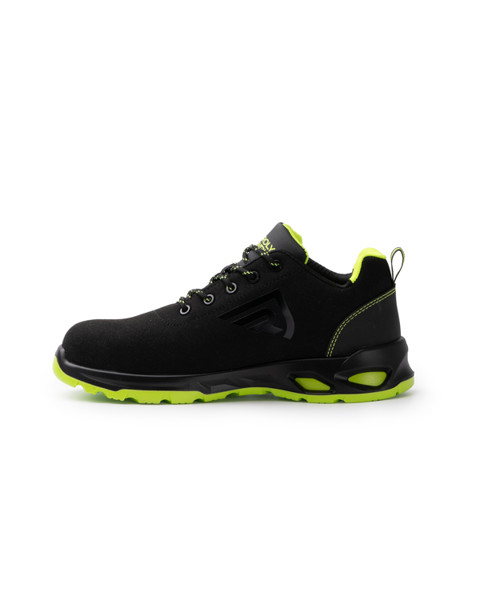 Zapato Laboral Ceryson - Negro/ Amarillo Fluor / 48