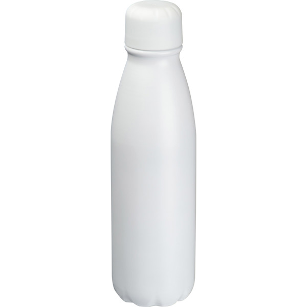 Aluminium drinking bottle 600 ml - White