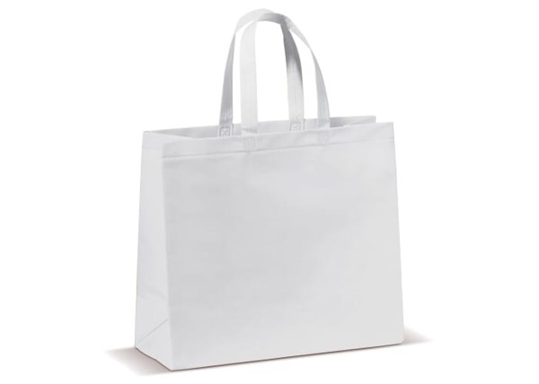 Carrier bag laminated non-woven large 105g/m² - White