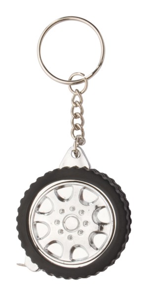 Keyring With Tape Measure Wheel