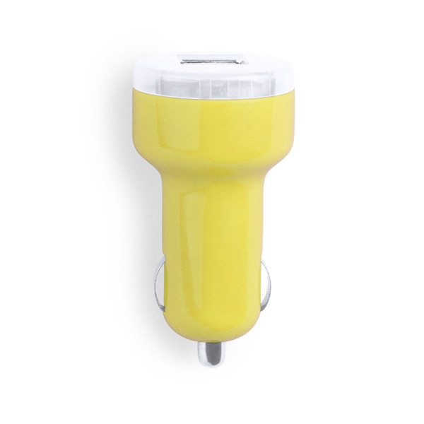 Chargeur Voiture USB Denom - Jaune
