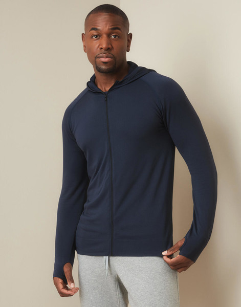 Seamless Sports Jacket For Men - Black Opal / 2XL