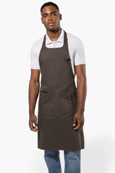 Pamučna pregača s džepom - Olive Camo