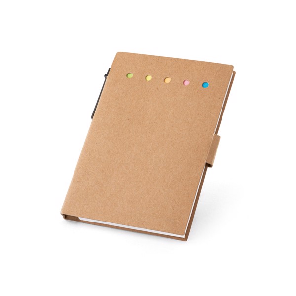 COOPER. Coloured sticky notepad with 6 sets - Natural