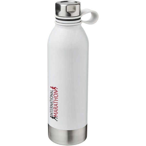 Bouteille de sport 740ml en acier inoxydable Perth - Blanc