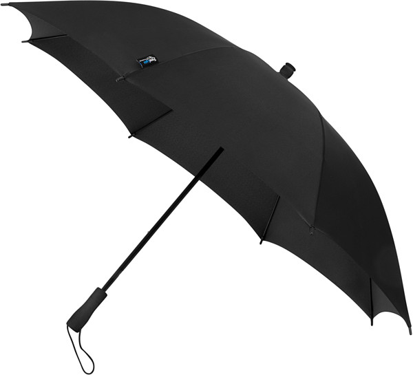 FALCONE - Parapluie pliant de voyage ultra lger - Manuel - Impermable au vent -  100 cm - Noir