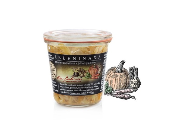 Zelenináda prírodne kvasená, s jablk. octom 250 g