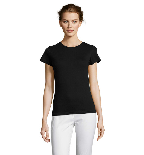MISS T-SHIRT SENHORA 150g - Preto ProfundoXL