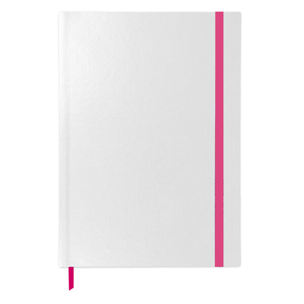 A5 paper hard cover notebook with your design printed sheets - Purple Red / Rubine Red U