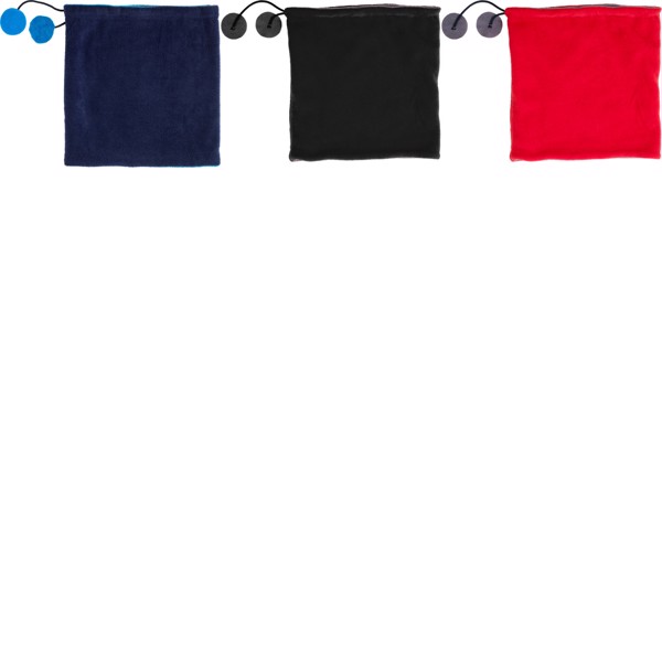Polyester fleece (240 gr/m²) 2-in-1 beanie - Black