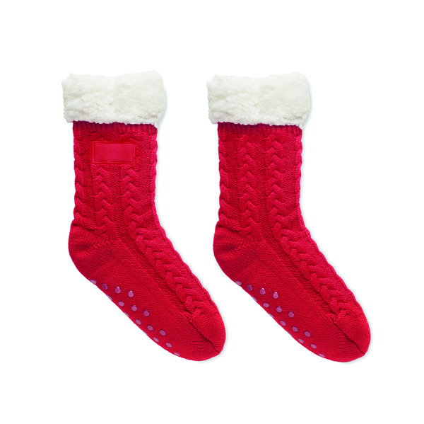 Pair of slipper sock M Canichie - Red