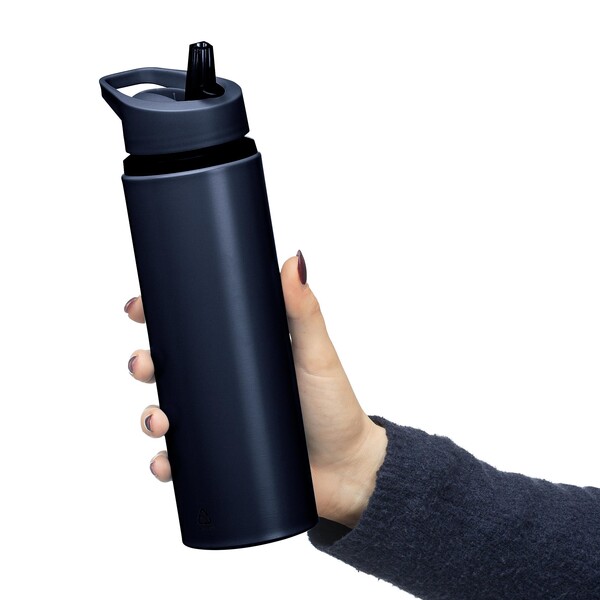 Bouteille en acier inoxydable recyclé (750 ml) Zeno - bleu
