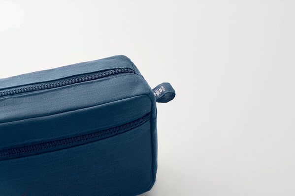 Trousse de toilette en chanvre Naima Cosmetic - Bleu